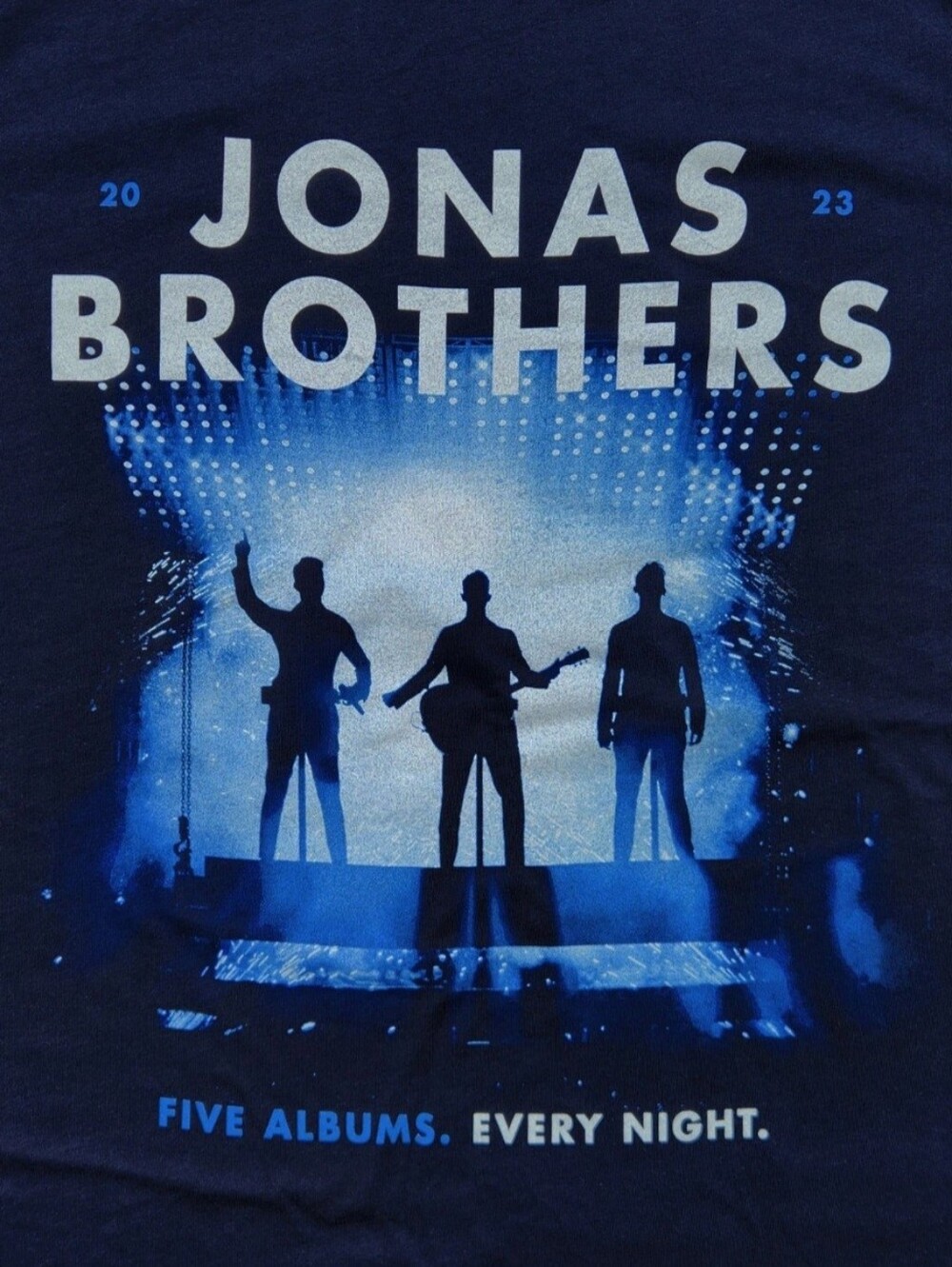 Jonas Brothers Five Albums Every Night Tour Band Shirt
